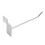 25 x Slatwall Single Hook Pin Shop Display Fitting Prong Hanger 100mm 5