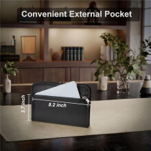 Fireproof Money Bag,Money Bag with Lock and Zipper,Safe Fireproof Waterproof,Suitable for Cash, 8.2x5.7Inch