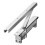 1 Set Hidden Automatic Door Closer Home Hydraulic Buffer Security System Adjustable Closer 2