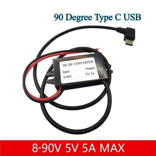 Convertitore Buck CC da 8-90 V A 5 V 5 A 25 W con Tipo C e Micro-USB per Una Ricarica Efficiente 1