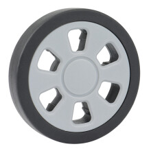 6X Accessori per Bagagli Ruote Ruote per Puleggia Valigia per Aereo Ruote Mute Riparazione Parti Resistenti All'Usura 60X12mm