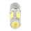 2X Motorcycle Headlight 12V H6 BA20D 4 COB LED White Bulb Light Suitable for Moped ATV Headlight 2