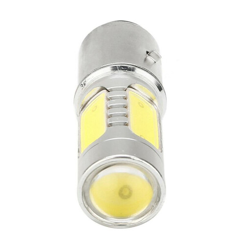 2X Motorcycle Headlight 12V H6 BA20D 4 COB LED White Bulb Light Suitable for Moped ATV Headlight 1