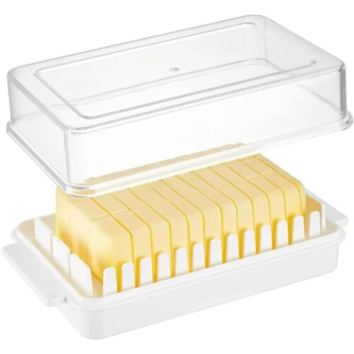 Butter Storage Container with Lid - Rectangular Fresh-Keeping Box for Cheese and Butter, Ideal for Refrigeration 2