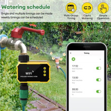 Minuterie D'Irrigation Solaire WiFi BSP3/4" avec Application de Contrôle - Système D'Irrigation Automatique pour Jardin Extérieur
