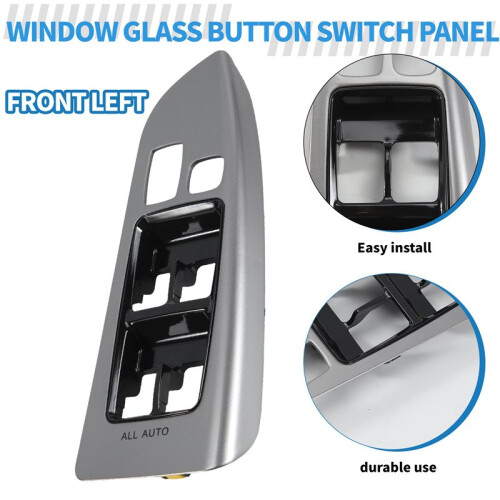 Car Front Left Window Glass Button  Panel Cover Frame for  Land  Prado 120 LC120 2003-2009 2