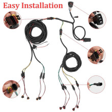 ATV UTV Turn Signal Kit, Universal Street Legal Kit with Reverse/Hazard/Blinker/Turn Light/Rocker , Plug-And-
