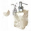 Ceramic Shampoo Dispenser Large White Capacity 1