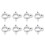 Electric Fence Insulators ABS3.2cm Aperture50pcs 7