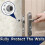 10pcs Concave  Wall Door Bumper, Doors Knob Wall Shield Handle Stoppers Knob Walls Mount Protector 4