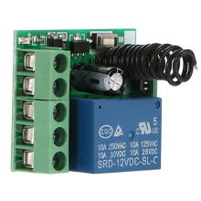 kabelloser 433 MHz DC 12 V 1-Kanal Fernschalter Relais-Modul mit 20 Fernbedienungen