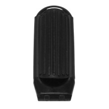 5X Portable Travel Folding Hair Brush with Mirror Compact Pocket Size Comb-Black
