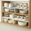 Kitchen Storage Rack Space-Saving Cabinet Organizer Multi-Functional Countertop Tiered Shelf for Home Organization 6
