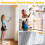 6 Ft Extendable Telescopic Duster Handle with 20 Refills, 360 Electrostatic Microfiber Duster for Ceilings, Fans 6