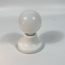 Elegant Vintage E27 Ceramic Lamp Base for DIY Wall and Ceiling Lighting Black