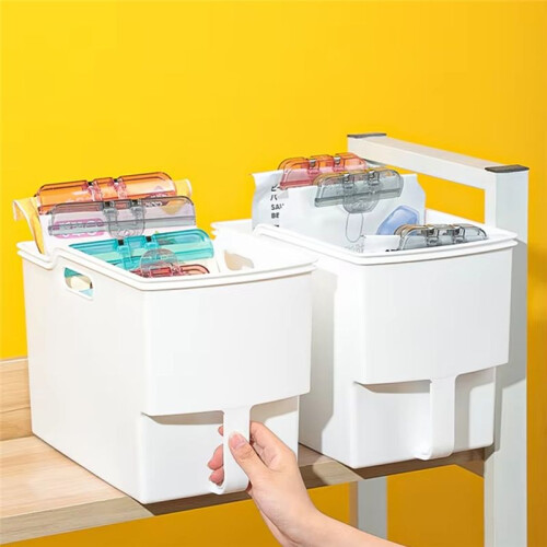 Kitchen Organizer Set - Grain Storage Containers, Seasoning Boxes, and Pantry Organization Solutions for Home Cupboards 2