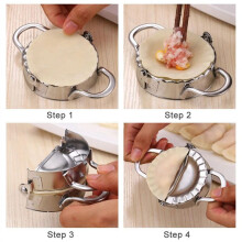 Dumpling Maker Stainless Steel Dumpling Mold Empanadas Ravioli Maker Metal Dumplings Gyoza Mould Gadgets Kitchen 2pcs