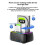 Estação de Encaixe para Disco Rígido RGB de Baia Dupla HUB/TF/ USB 3.0 para HDD  Tipo C para HDD/SSD de 2,5/3,5 Polegadas com Plugue UE 4