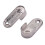 20x Oval Wardrobe Hanging Rail Rod End Bracket Support Silver Tone 4
