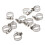 Water Joint Hose Clamps 6-12mm Hoop Silver Tone 10 Pcs 1