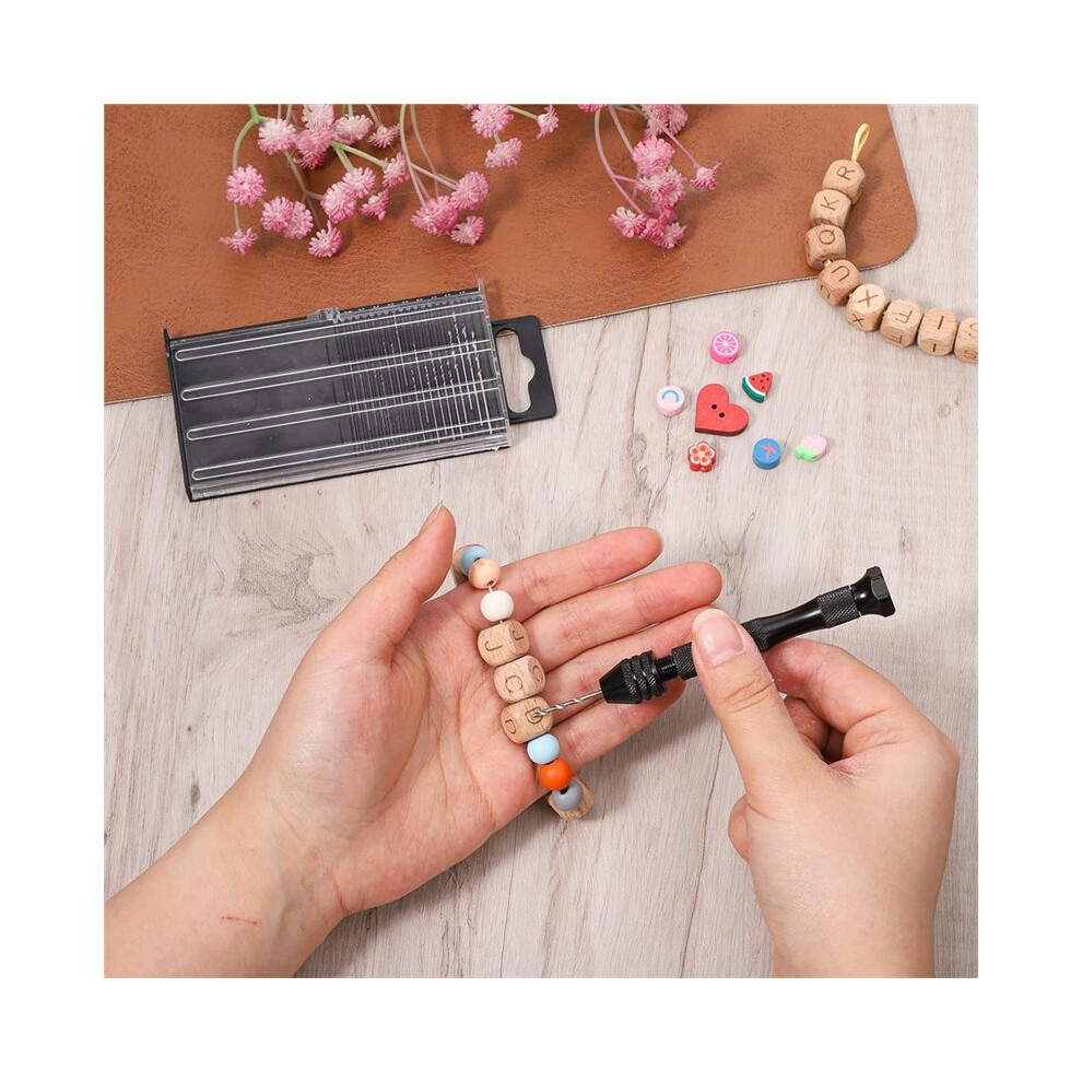 21Pcs Metric Micro Drill Bit Set, Carburetor Jet Drill Bits 0.3-1.6 Mm Pin Vise Hand Drill Set For Wood Diy Jewelry 4714149752220