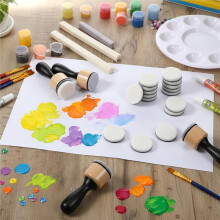 Inktmengset, 46 Ronde Applicators voor Knutselen, Scrapbooking en Kunstbenodigdheden