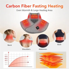 Electric Heating Shoulder Neck Pad USB Heated Back Wrap 3 Heat Level Soft Hot Compress Back Shawl Neck Heated Pad