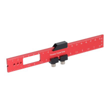 150 mm Aluminumlegierung Anreißlineal anti-gleiten pocket Werkzeug für Holzarbeiter Rot