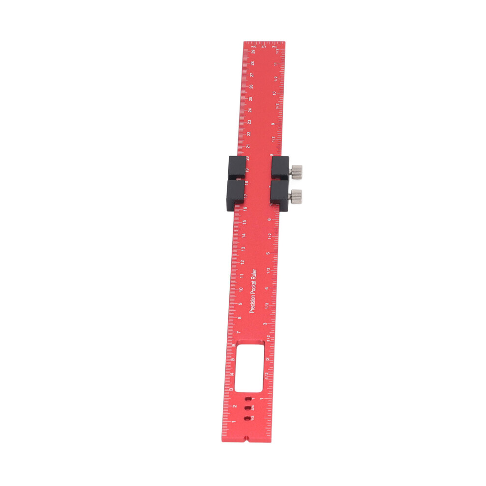 Aluminium 300Mm Woodworking Ruler Slide Stop Scribing & Marking Tool 9361388995809