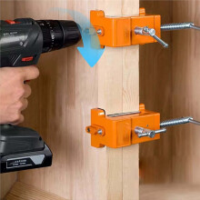 1PC Cabinet Punching Fixing Clip Woodworking Drilling Holding Clip Aluminum Alloy Carpentry Punching Clamp