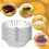 20er-Pack Eierkuchenformen, Eierkuchen-Backform Aus Aluminium, Wiederverwendbare Eierkuchenform, für Pudding, Kuchen, Cupcakes 6