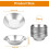 20er-Pack Eierkuchenformen, Eierkuchen-Backform Aus Aluminium, Wiederverwendbare Eierkuchenform, für Pudding, Kuchen, Cupcakes 7