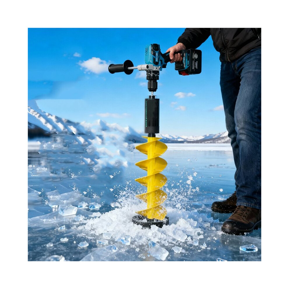 6In Electric Ice Auger Kit Incisive Blades Impact Resistantice Drill Auger With Positioner For Fishing Emergency A 6032407266622