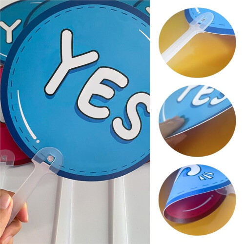 Classroom Voting Paddles 20Pcs Set - Yes/No, for Interactive Learning 1