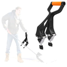 Verlengde Schepsteel, 2 Stuks, Ergonomische Schepsteelvervanging met Dubbele Antislipklemmen, Universeel