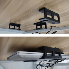 6 Pièces En Métal Sous Support Bureau pour Ordinateur Portable avec Vis, Sous Support Montage pour Ordinateur Portable Bureau, Ajouter Sous