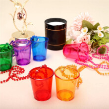 12 Pack Shot Glass Beaded Necklace,Plastic Shot Glasses,Perfect for Bachelorette, Birthday,Wedding Parties & Holidays
