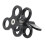 2X  Clamp 3 Holes Diving Lights Arm  Butterfly Clip Mount Bracket for Action Camera Flashlight Tripod,Black 3