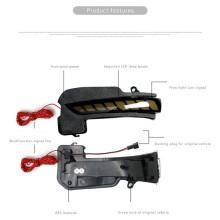 6x LED Dynamic Turn Signal Side Rearview Mirror Indicator Blinker Light for  Fortuner Hilux Innova 2016+,Yellow