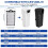 10 Pack Cartridges Turtle Tank Filter Replacement Plates, Suitable for 3.5W 74GPH Low Water Turtle Tank Filter 6