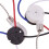 4X Ceiling Fan  Kit 3 Speed 4 Wire, Zipper Speed Control , ZE-208S Pull Wire  with Rope Silver 2