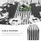 10 Pack Table Runner Polyester Table Decor Classic Black and White Striped Table Runner Modern Elegant Design 2