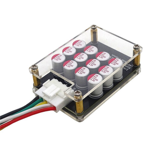 2X 4S 5A Cluster Equalizer Active BMS Board Lithium Battery Lifepo4 Battery Equalizer Capacitor(with Case+Terminal Wire) 2
