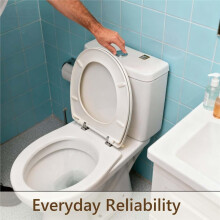 Dual Toilet Flush Button, Chrome Replacement Toilet Flush Button Pusher for Skipper 45 Flush Valve, Toilet Push Button