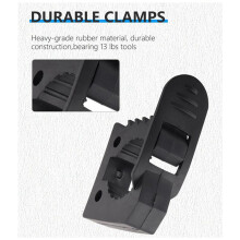 Jack Handle Keeper Shovel Holder Mount, Rubber Clamp Mount Fits 1-1/7Inch to 1-3/7Inch Diameter Tools - 8 Pack