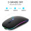 2X Wireless Mouse  5.1 Rechargeable LED Silent Mouse USB Optical Ergonomic Gaming 2.4G Wireless Backlite 6