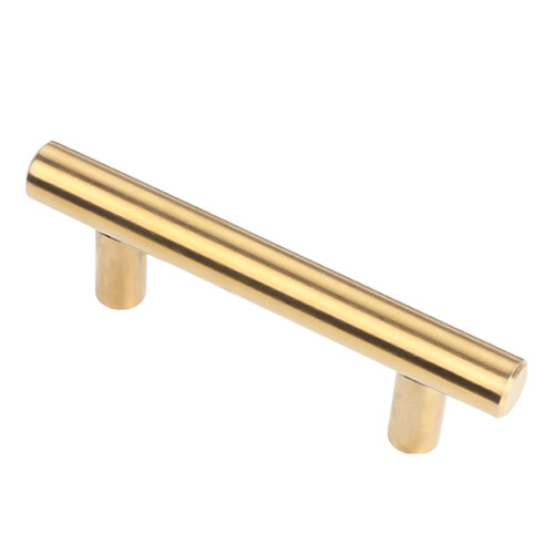 (Brushed Gold, T Type 64 Hole Spacing) Comfy T-Handle Cabinet Pulls for Kitchen & Cupboards 2