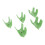 5PCS Drywall Marking Tool Green ABS Box Positioner 14