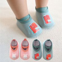 Kinder Cartoon Tier Anti-Rutsch-Bodensocken, Fuß- und Knöchelgrößen