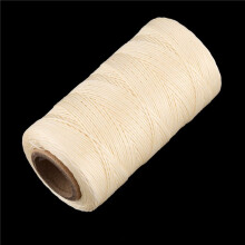 6X 260M 150D 1MM Leather Sewing Waxed Wax Thread Hand Needle Cord DIY New Color:Cream-Coloured